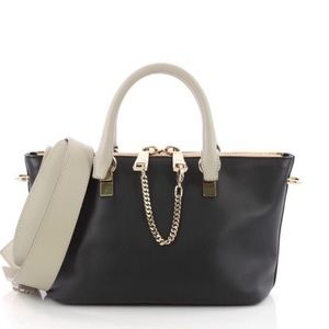 Chloe Baylee mini black leather satchel